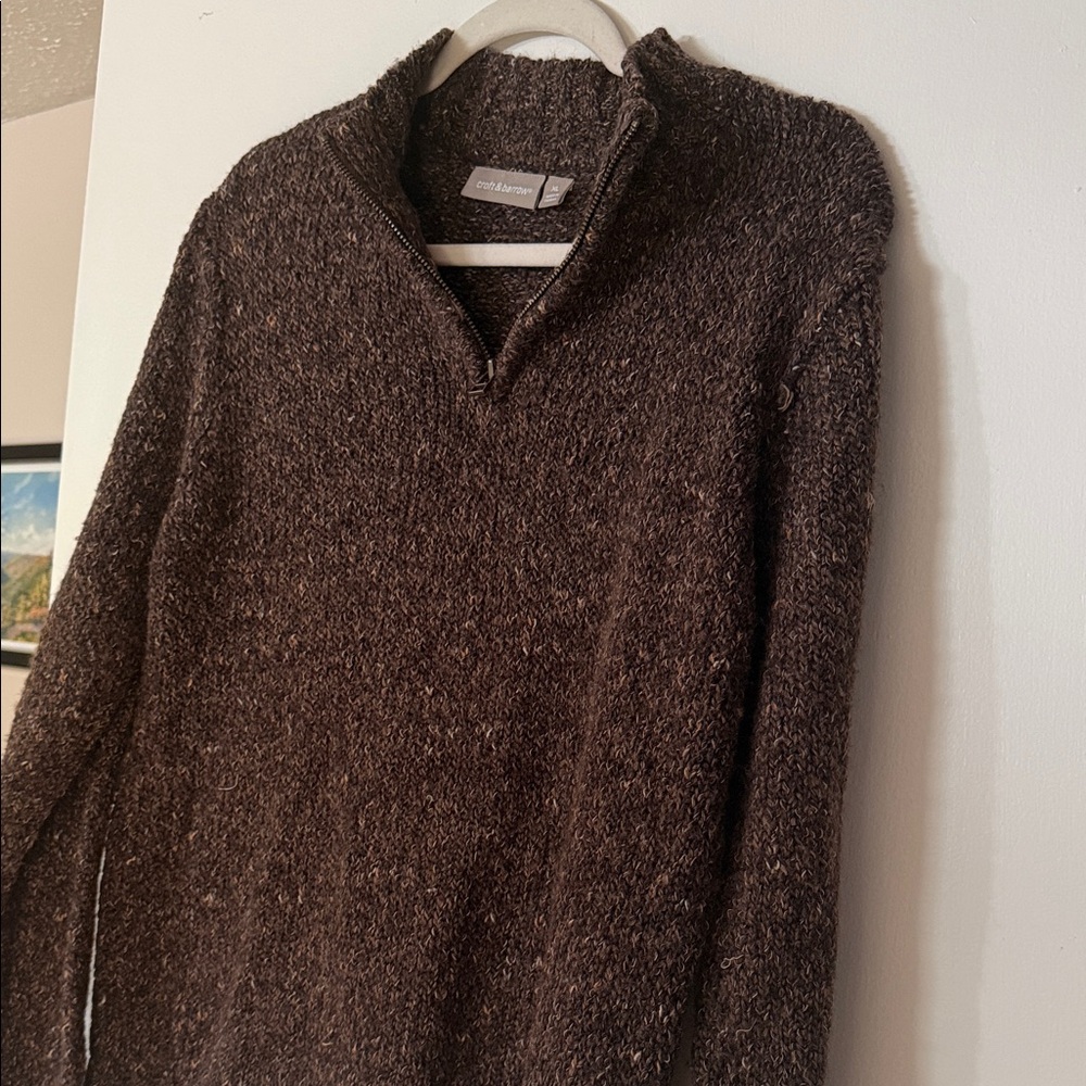 Croft & Barrow Dark Brown V-Neck Sweater
